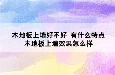  木地板上墙好不好  有什么特点 木地板上墙效果怎么样